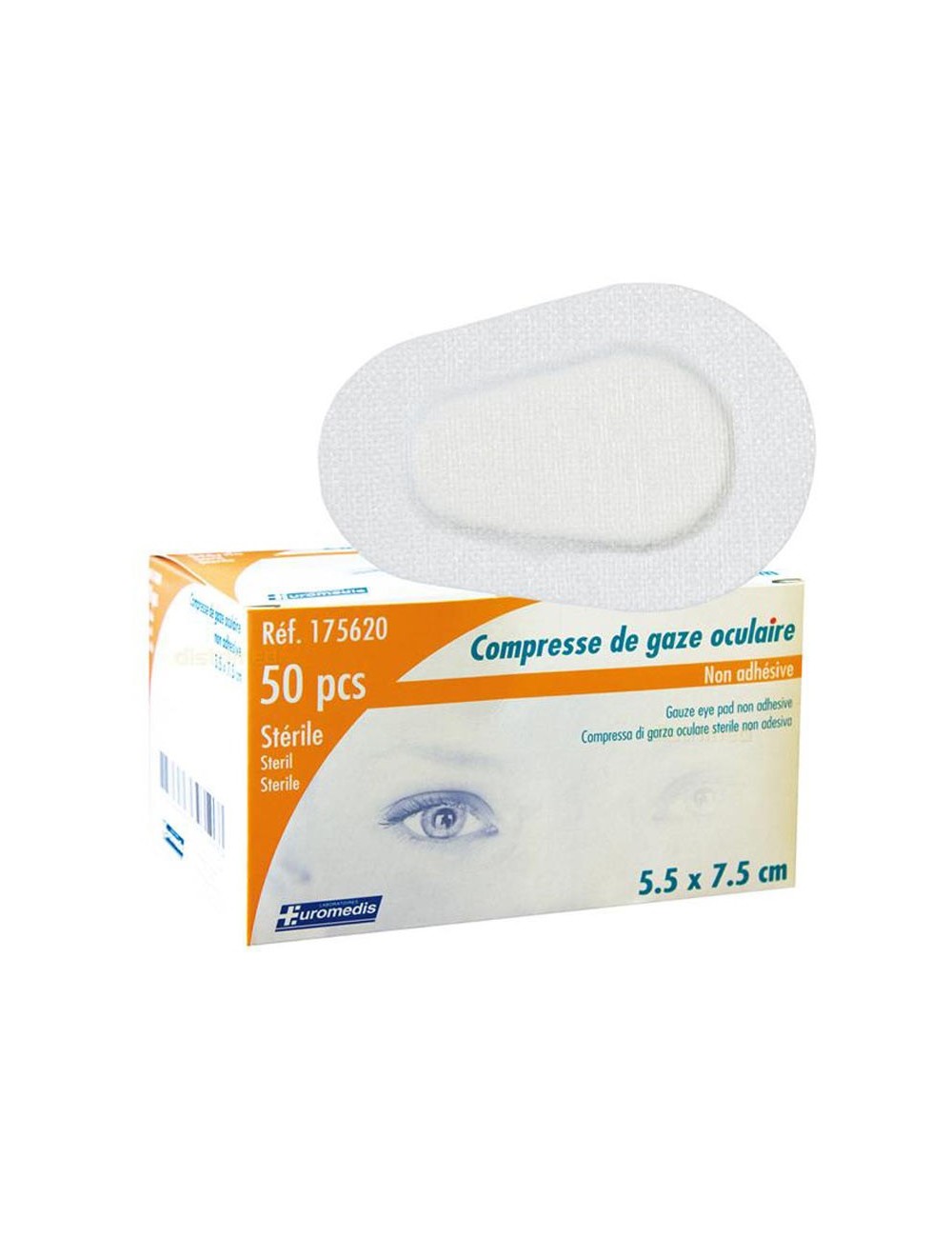 COMPRESSE OCULAIRE STERILE (PAQUET DE 10)