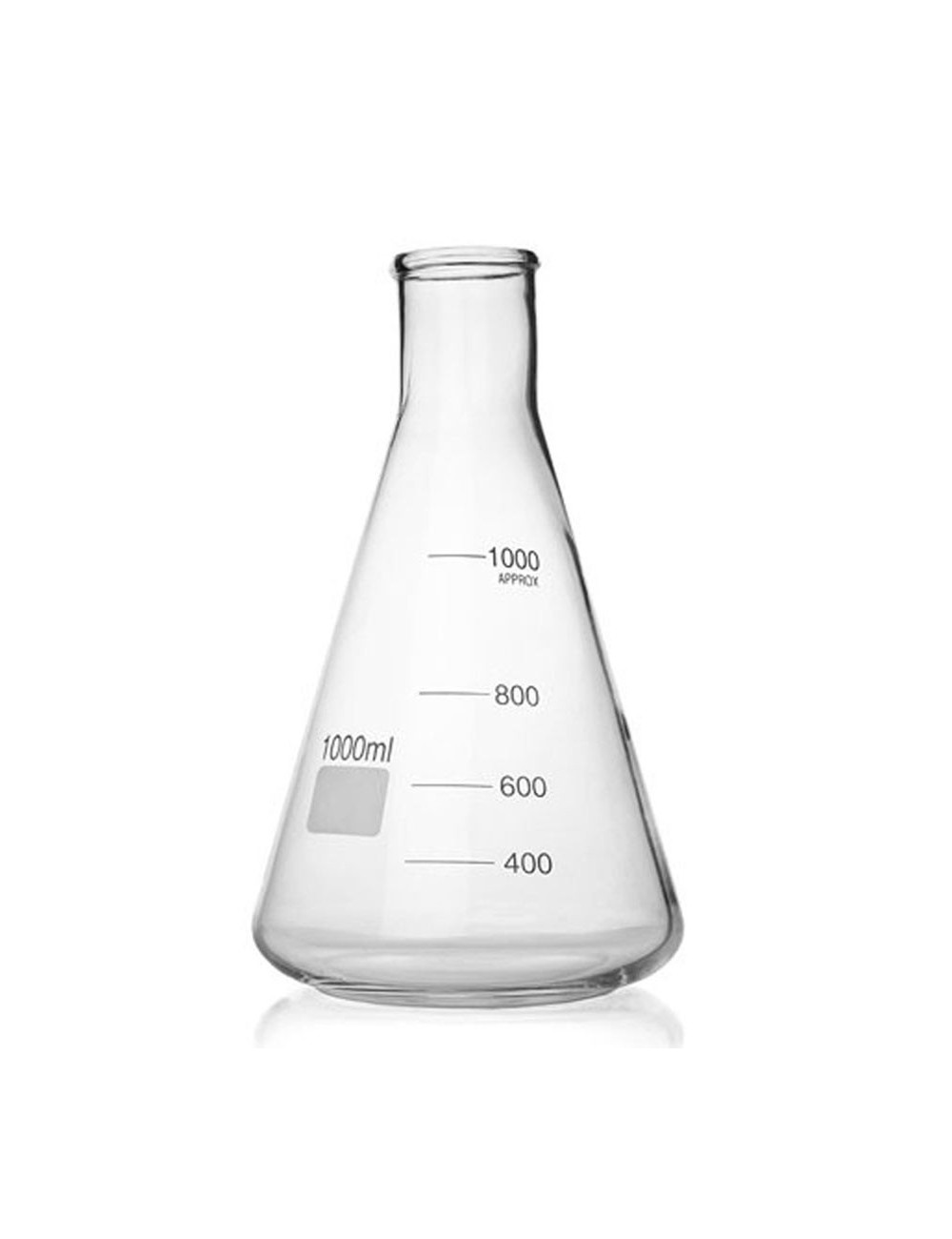 ERLENMEYER VERRE BORO COL ETROIT 3000 ML