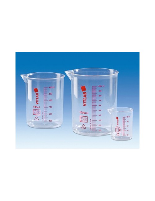 BECHER PLASTIQUE PMP ROUGE 25 ML