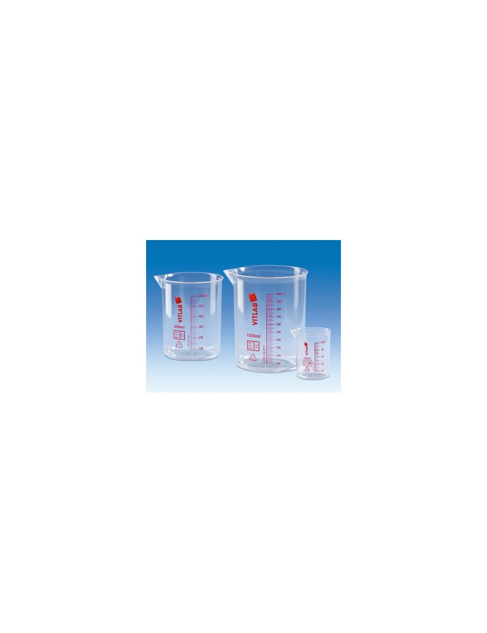 BECHER PLASTIQUE PMP ROUGE 25 ML