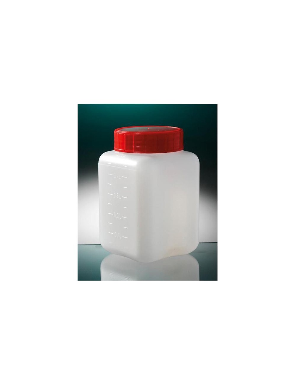 FLACON CARRE LARGE OUVERTURE DBLE FERMET. 500ML (X 175) *DISCONTINUE*