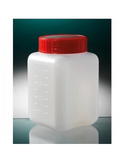 FLACON CARRE LARGE OUVERTURE DBLE FERMET. 500ML (X 175) *DISCONTINUE*