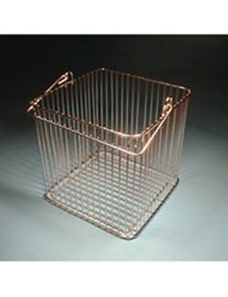PANIER CARRE EN FIL INOX 180 X 180MM