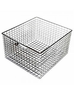 PANIER CARRE EN FIL INOX  200 X 200MM