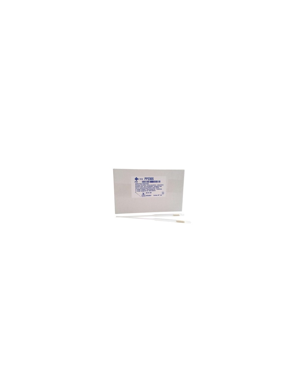 PIPETTE PASTEUR GRADUEE PE 1 ML NON STERILE (X 500)