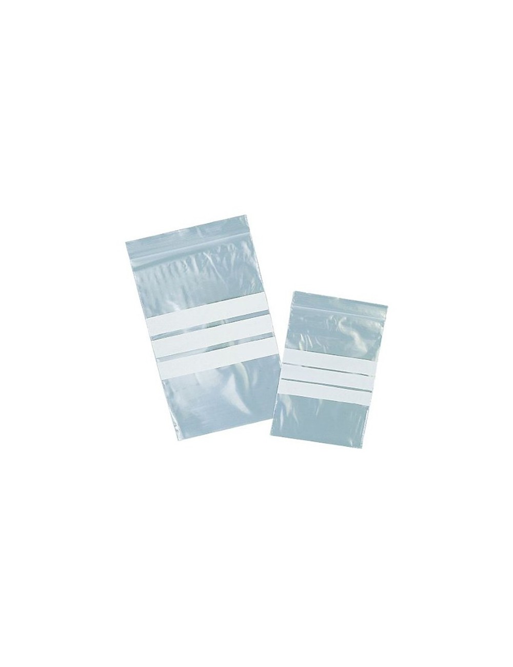 SACHET MINIGRIP AVEC BANDES 150X180 MM (X 1000)