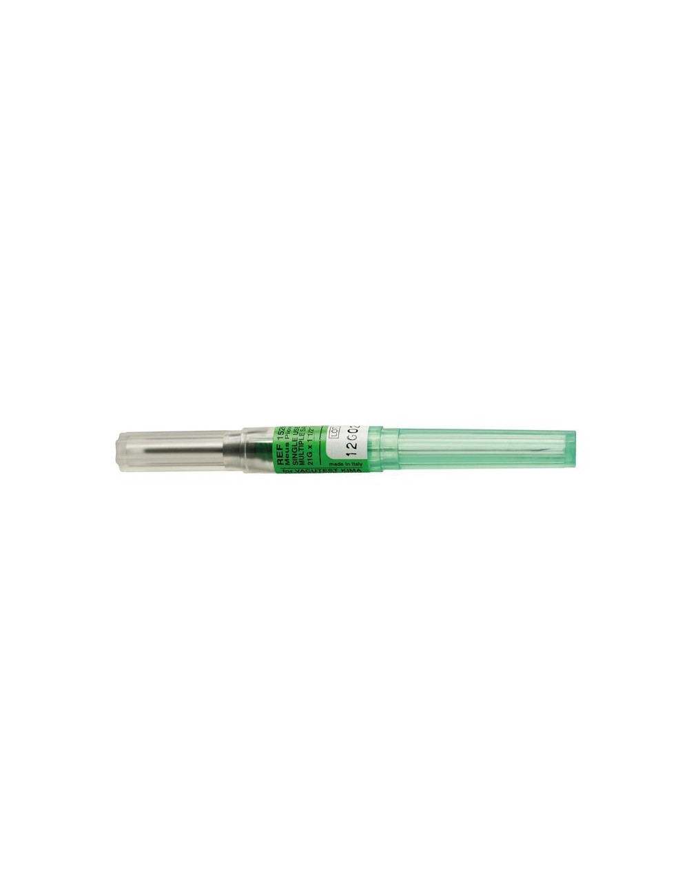 AIGUILLE MULTIPLE VACUTEST 21G 25 MM 8/10 VERT (X 100)