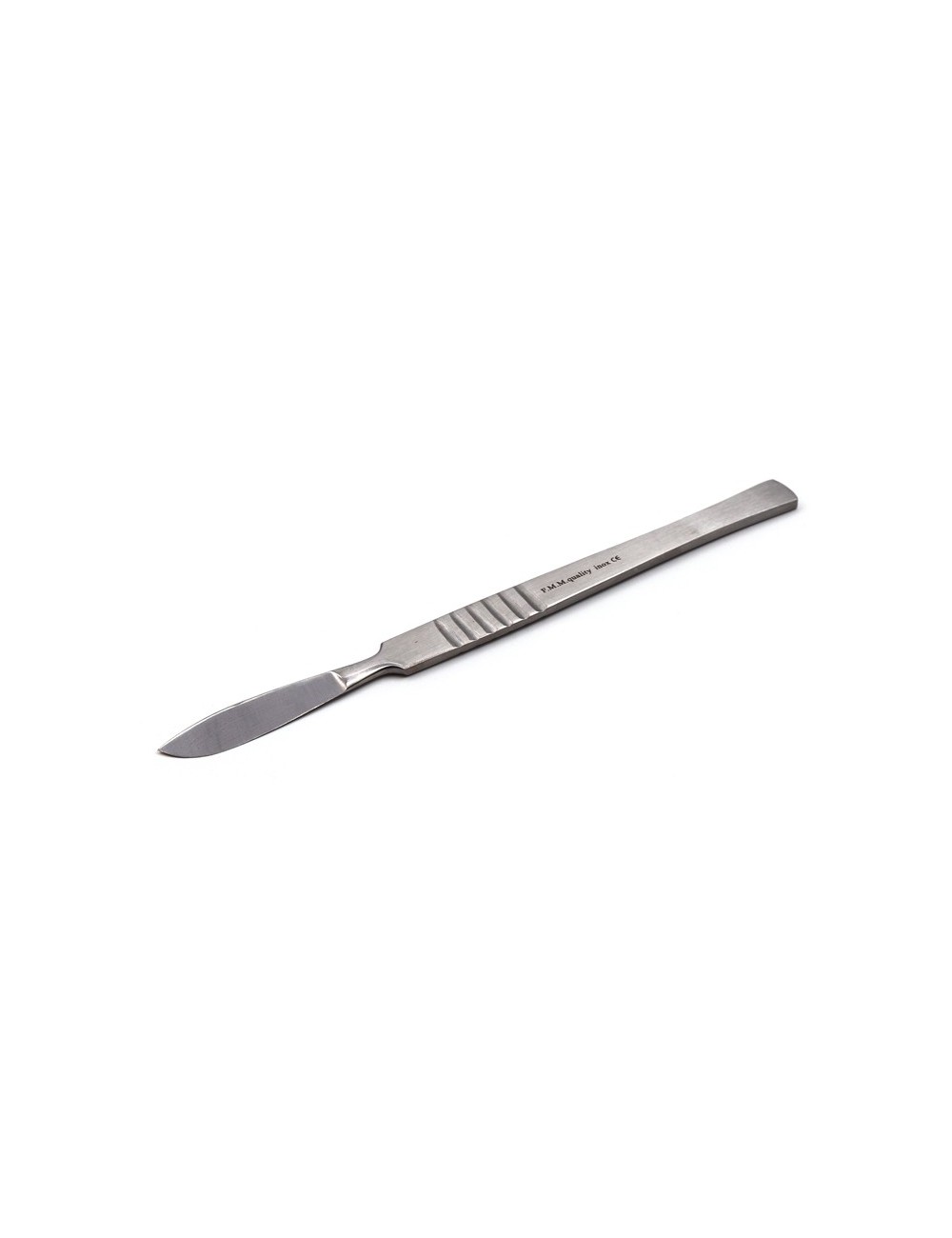 BISTOURI FIXE MANCHE PLAT 17 CM LAME CONVEXE DE 50 MM (FIG.2)