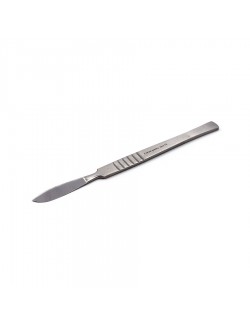 BISTOURI FIXE MANCHE PLAT 17 CM LAME CONVEXE DE 50 MM (FIG.2)