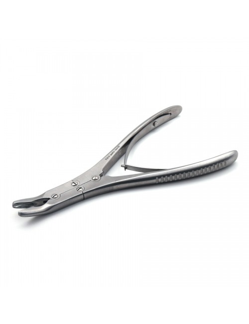 PINCE GOUGE RUSKIN DOUBLE ARTICULATION DROITE 18 CM - MORS 5 MM