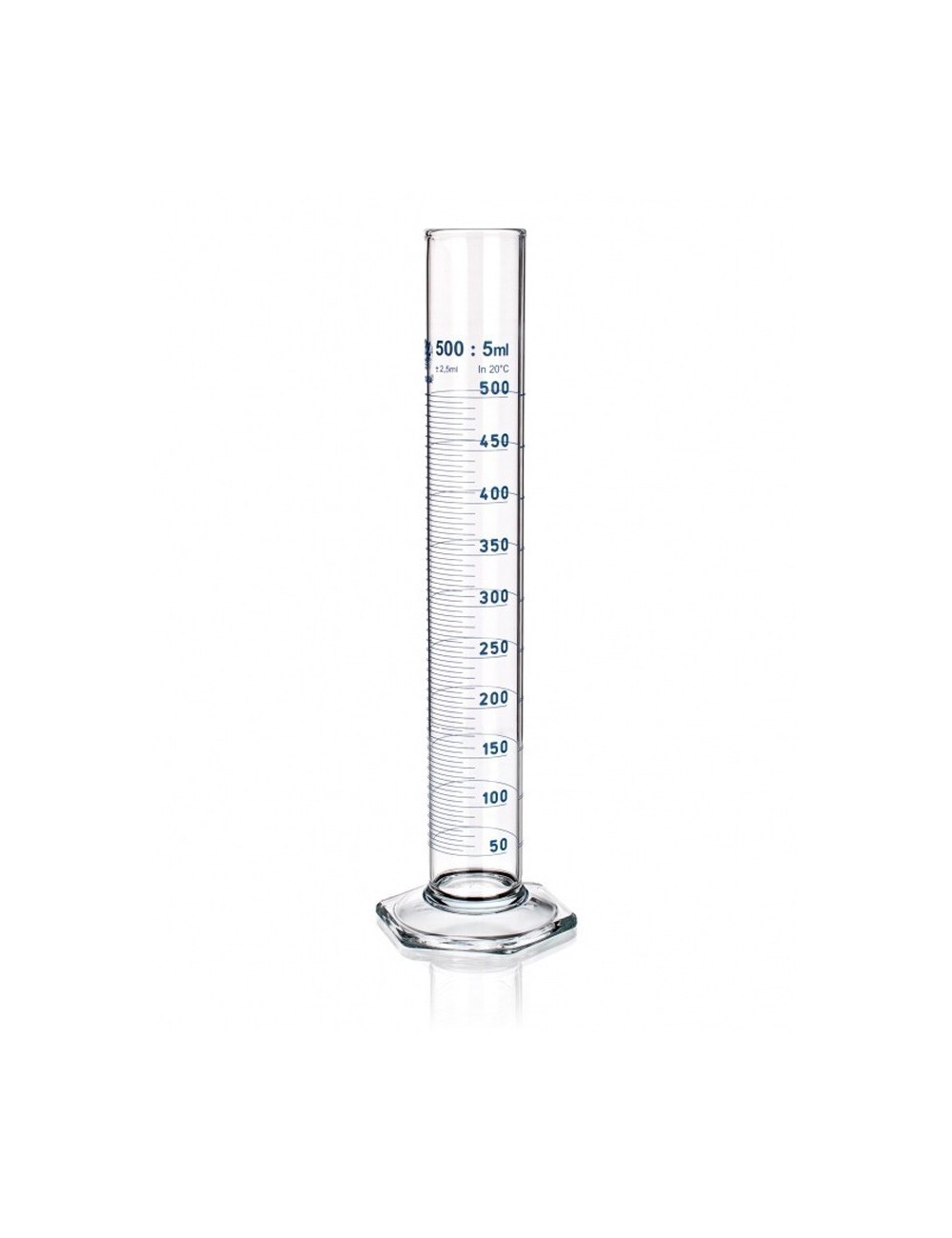 EPROUVETTE FORME HAUTE GRADUEE VERRE BORO   25 ML DIV. 0,5 ML