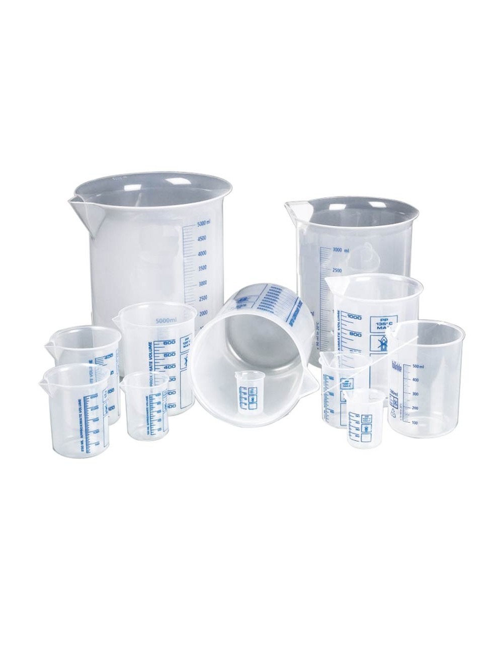 BECHER PLASTIQUE POLYPROPYLENE GRADUE 600 ML