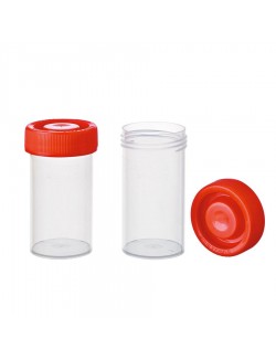 FLACON PRELEV.PLAST 40 ML QUALIBACT CAPE BLANC (X 800)