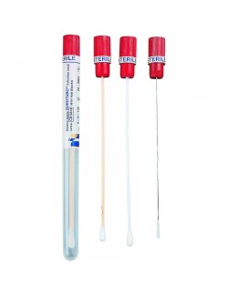 ECOUVILLON STERILE SOUS TUBE TIGE BOIS + COTON (X 500)