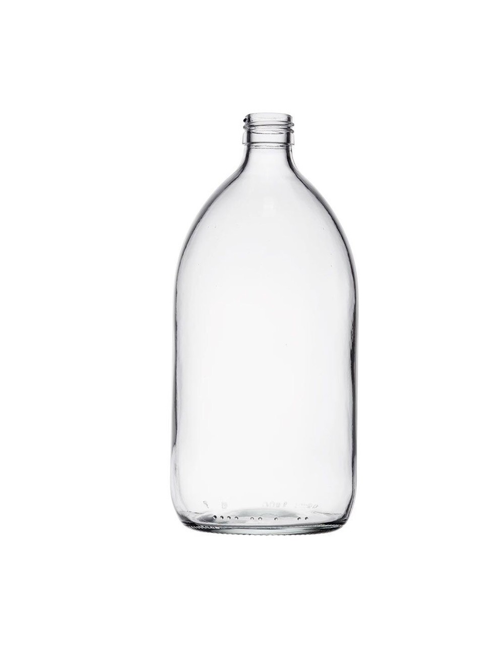 FLACON SIROP VERRE BLANC 250 ML + BOUCHON (LES 49)