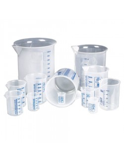 BECHER PLASTIQUE POLYPROPYLENE GRADUE 250 ML