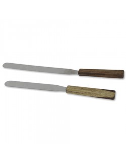 SPATULE MANCHE BOIS LAME FLEXIBLE 100 MM