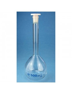 FIOLE JAUGEE POLYPROPYLENE BOUCHEE 500 ML