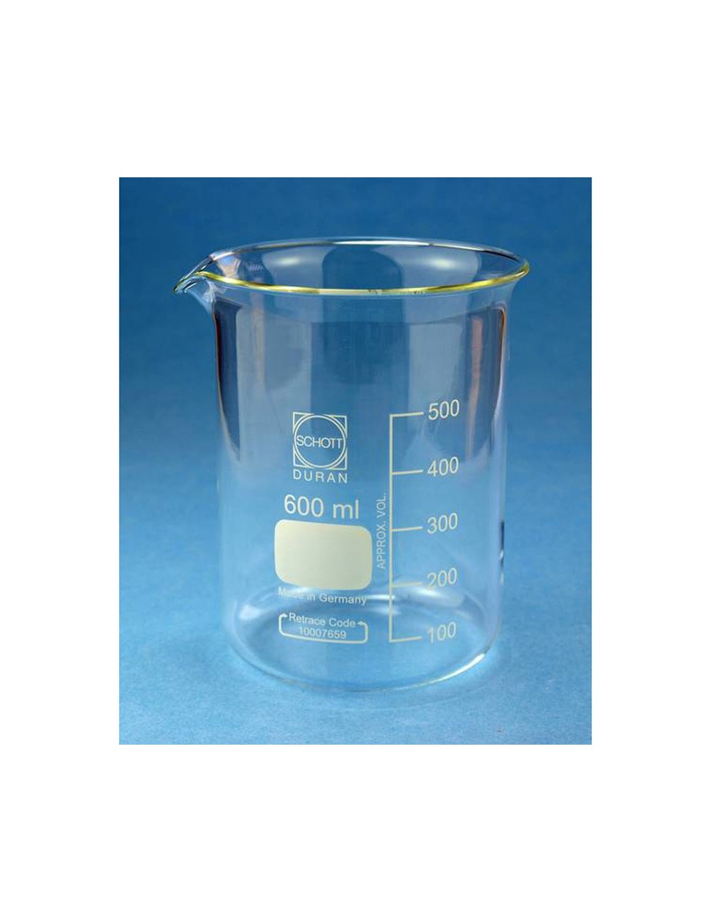 BECHER VERRE BORO FORME BASSE AVEC BEC 25 ML