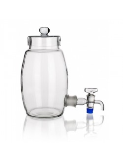 BARIL VERRE COMPLET AVEC COUVERCLE ET ROBINET 10 L