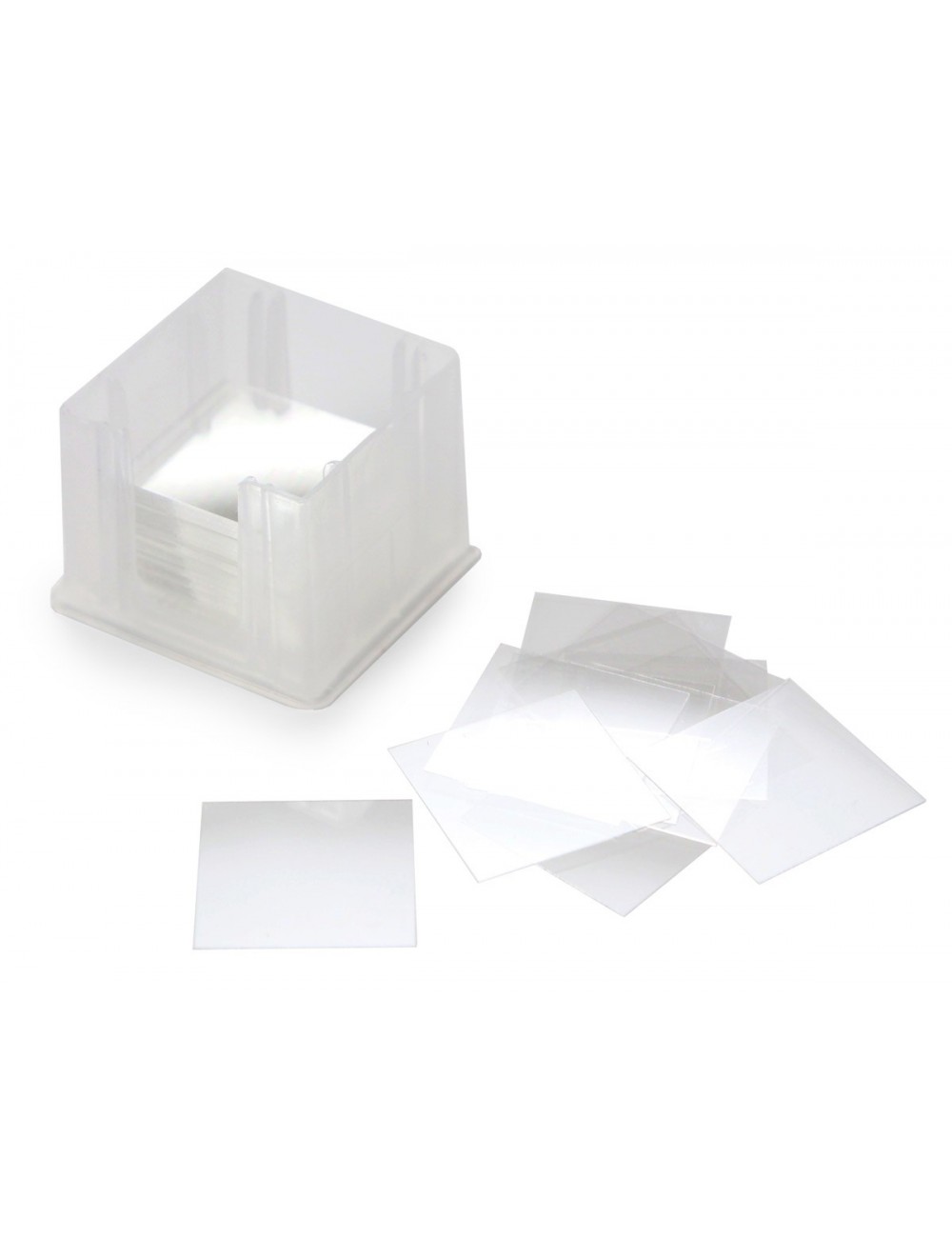 LAMELLE COUVRE OBJET 24 X 24 MM (LE 100)