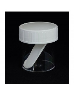 POT COPROLOGIE PS NS 125ML COUV.BLANC SEPARE A/SPAT.(X 360)