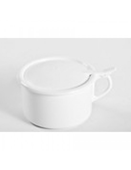 CRACHOIR AVEC COUVERCLE ARTICULE PLASTIQUE 0,5 L.