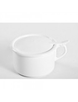 CRACHOIR AVEC COUVERCLE ARTICULE PLASTIQUE 0,5 L.