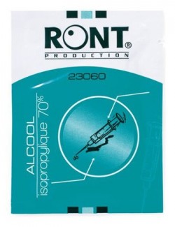 LINGETTE ISOPROPYLIQUE 70% ( 3 CARTONS X 1000 LINGETTES)