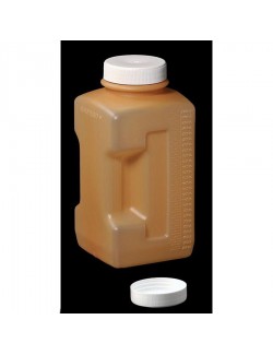 FLACON RECUEIL URINE CARRE MARRON 2700ML (X34)