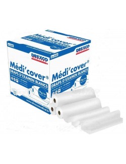 DRAP EXAMEN 50 X 38 X 150 FORMATS BLANC P/DIVAN (X 12)