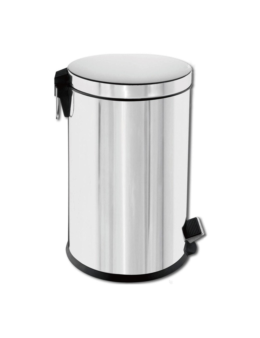 Poubelle à pédale métal blanche 12 L - Poubelles à pédale