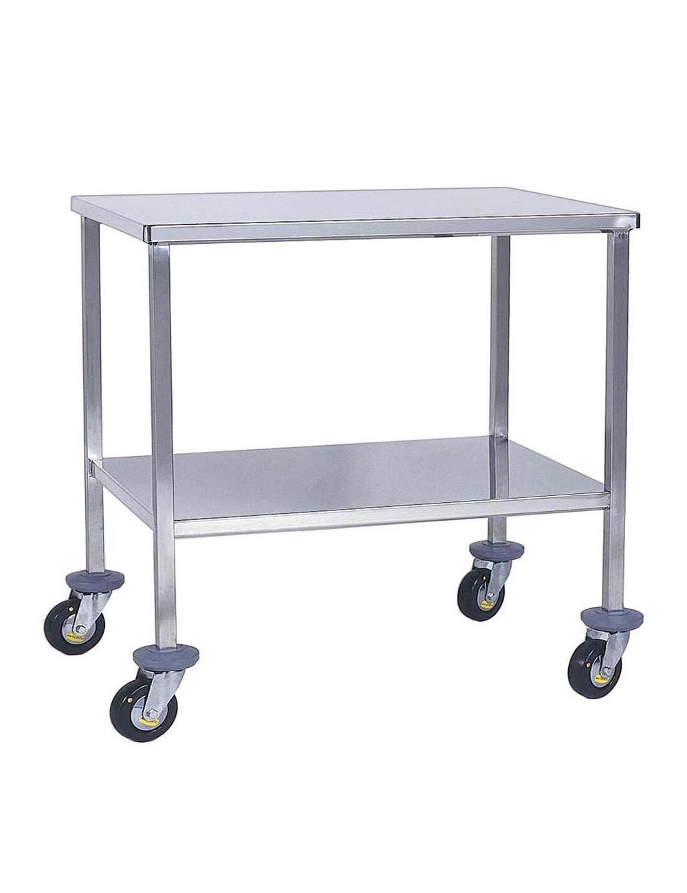 TABLE INSTRUMENTS 2 PLATEAUX INOX 120X60CM