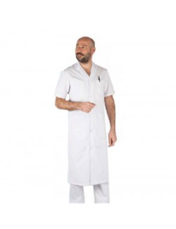 BLOUSE CONSULTATION COL TAILLEUR POLY/COTON BLANC