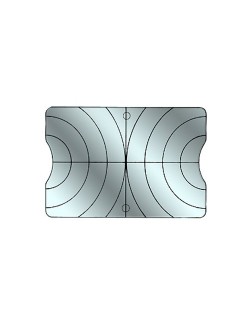 MIROIR DE GLAETZEL DOUBLE INOX