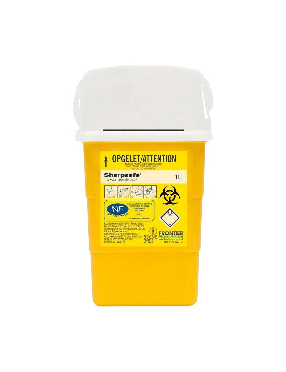 COLLECTEUR AIGUILLE  1 LITRE  SHARPSAFE