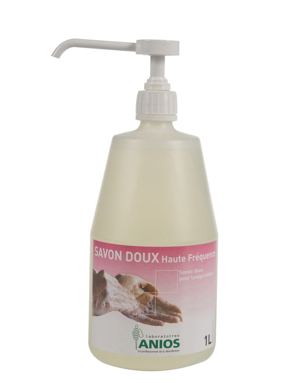 ANIOSAFE SAVON DOUX HAUTE FREQUENCE (FLACON DE 1 LITRE + POMPE)