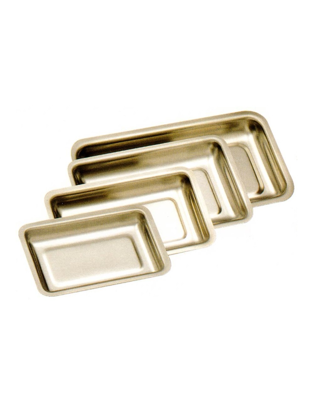 PLATEAU INOX RECTANGULAIRE 35 X 26 X 4 CM