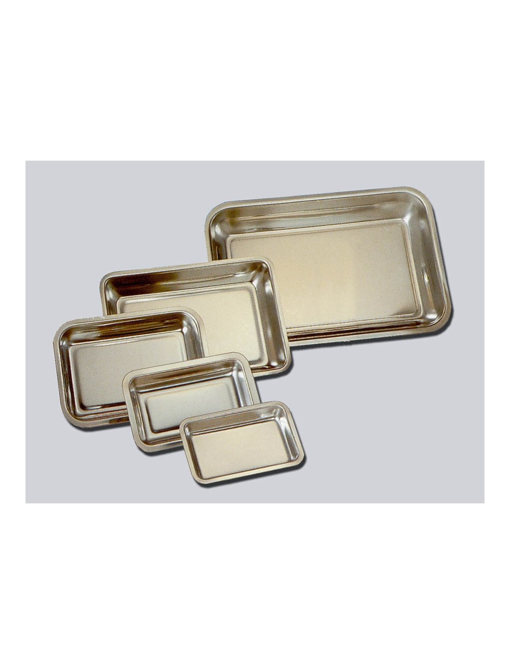 PLATEAU INOX RECTANGULAIRE 51 X 34 X 5 CM