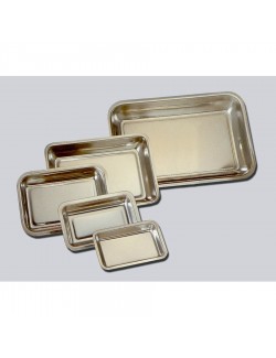 PLATEAU INOX RECTANGULAIRE 51 X 34 X 5 CM
