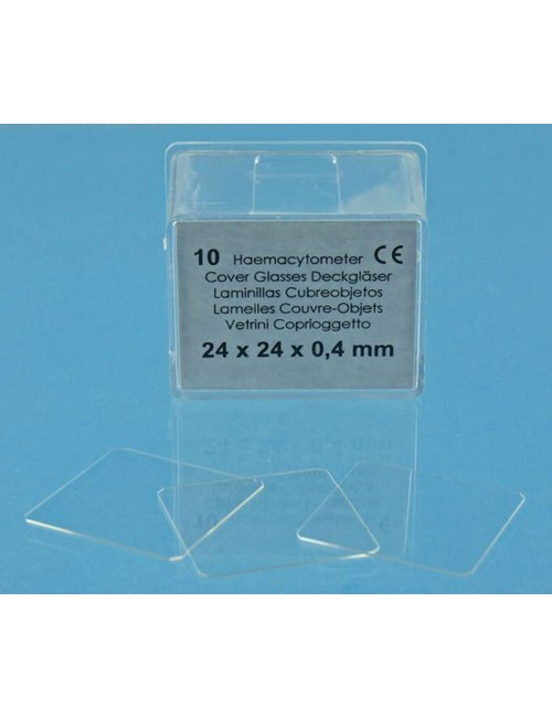 LAMELLE PLANEE OPTIQUEMENT 24 X 24 MM (X 10)