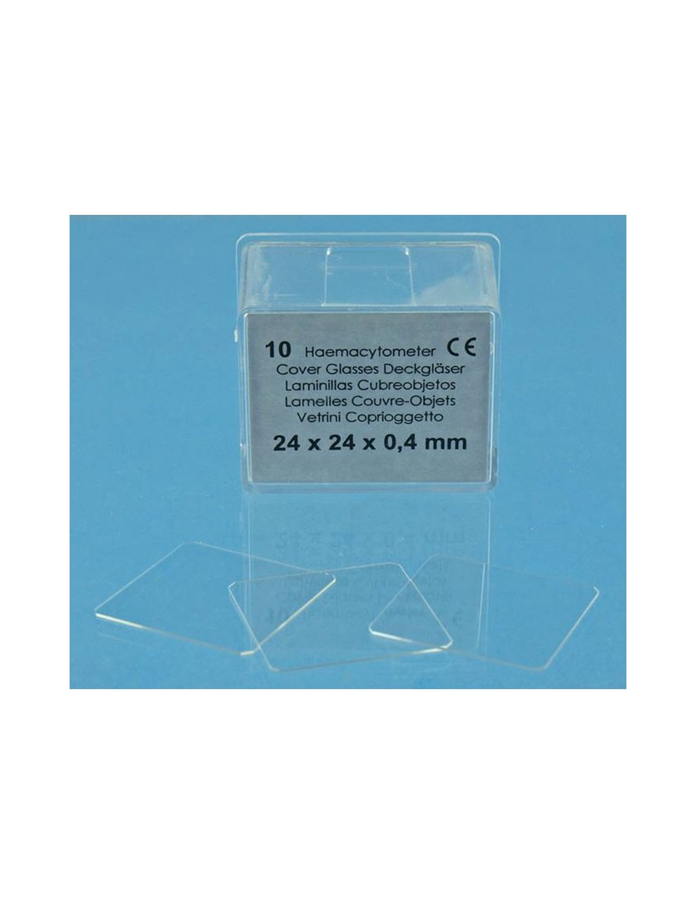 LAMELLE PLANEE OPTIQUEMENT 24 X 24 MM (X 10)