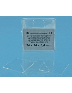 LAMELLE PLANEE OPTIQUEMENT 24 X 24 MM (X 10)