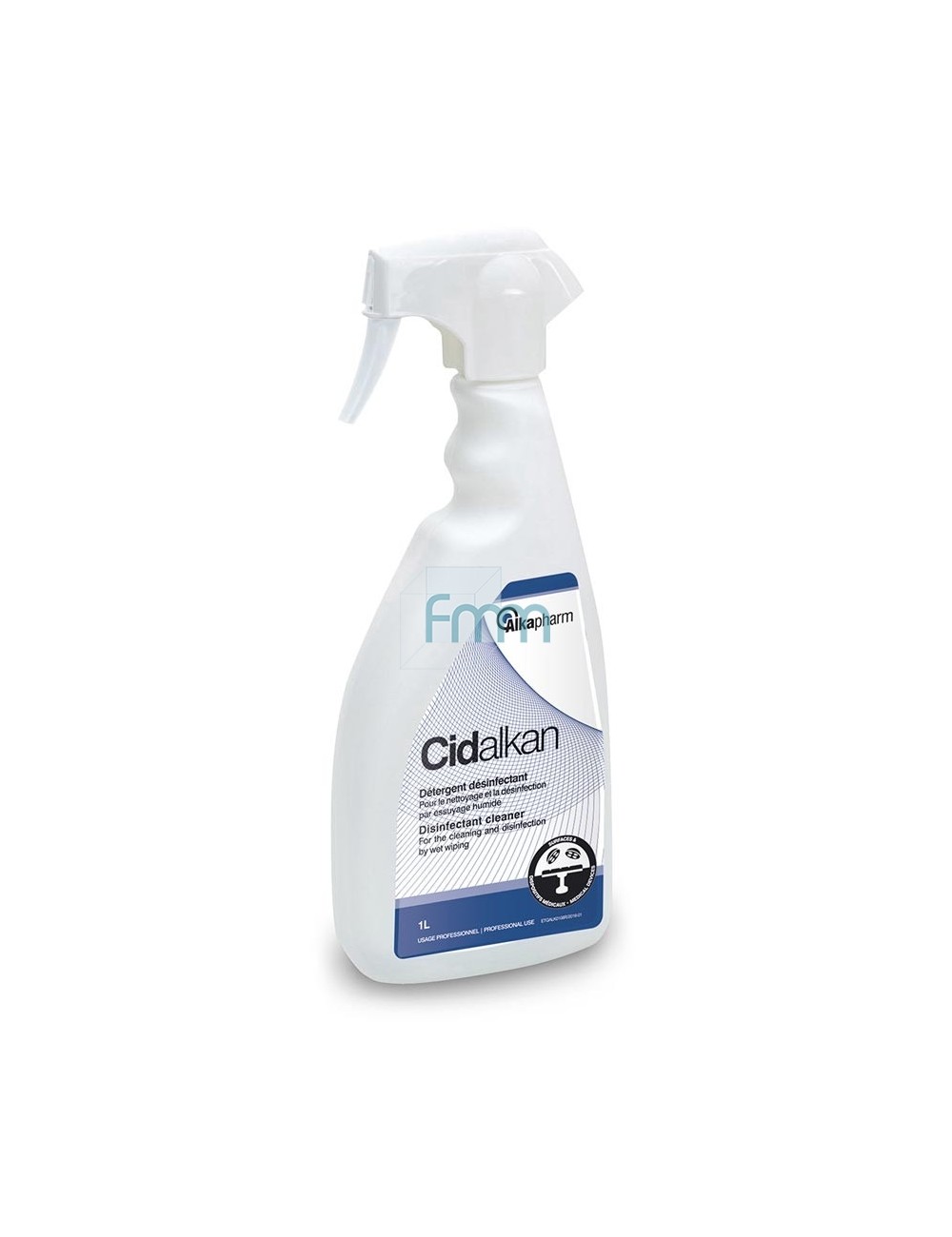 CIDALKAN DESINFECTANT SURFACES EQUIPEMENTS SPRAY 1 LITRE*