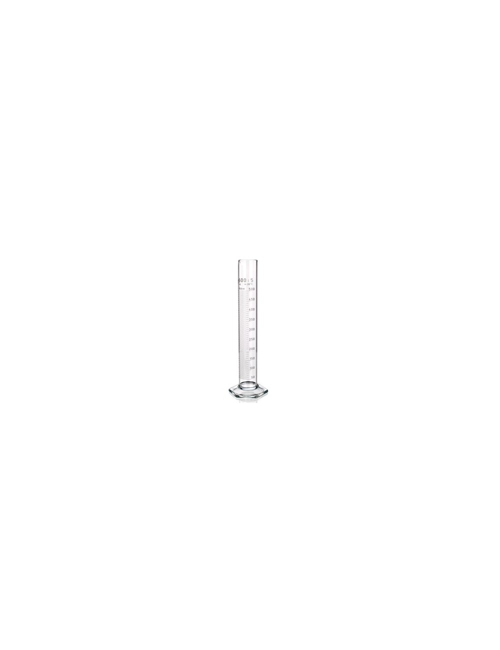 EPROUVETTE VERRE  CLASSE B  GRADUATION BLANCHE 100ML