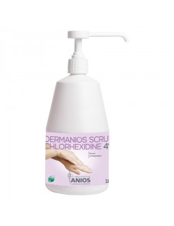 DERMANIOS SCRUB CG SAVON ANTISEPTIQUE - 12 FLACONS DE 1 LITRE A/POMPE