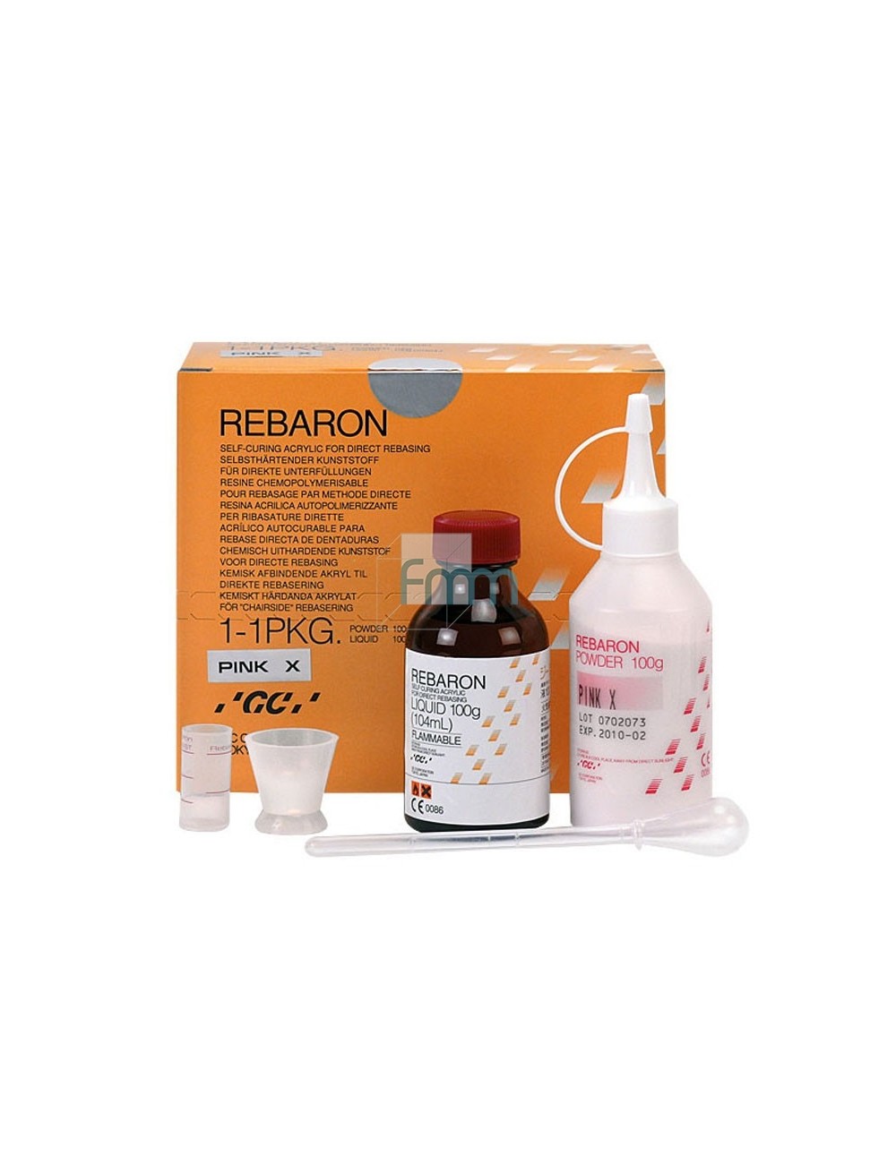 GC COFFRET REBARON POUDRE 100 GRS N°3 ROSE + FLACON 104 ML, REBASAGE*