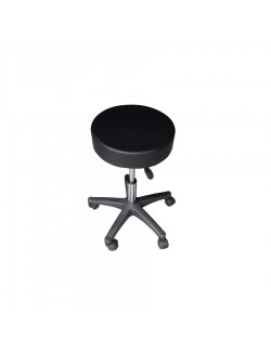TABOURET HAUTEUR REGLABLE VERIN  A GAZ  SUR ROULETTES NOIR