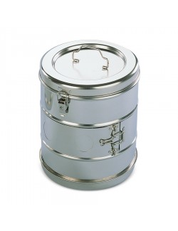 TAMBOUR INOX DIAM 150 X H 100 MM