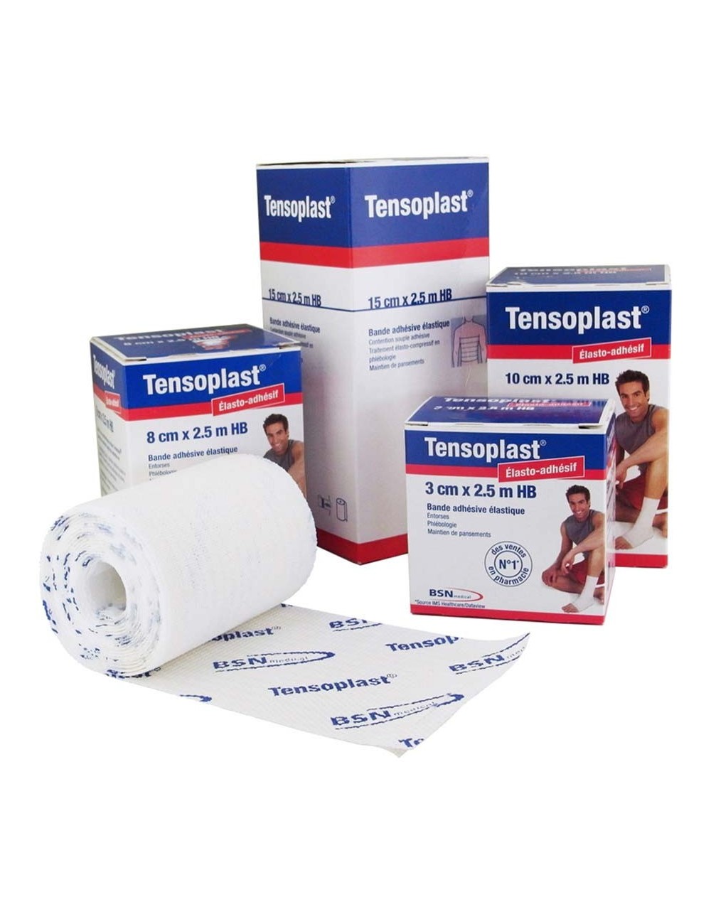 TENSOPLAST BANDE CONTENTION ADHESIVE ELAST.2,50 X 10CM